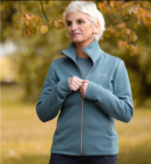 uhip Wool Blend Full Zip Stormy Weather Blue