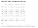 Krafla Softshell – Sizechart