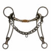 Eques black cheek shank bit long