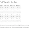 Size Chart Krafla Tech competition jacket Womens