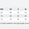 Sizechart_TopReiter_Askja Jodhpur Riding Breeches