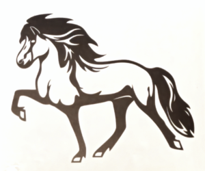 Brúsi Islandshäst dekal