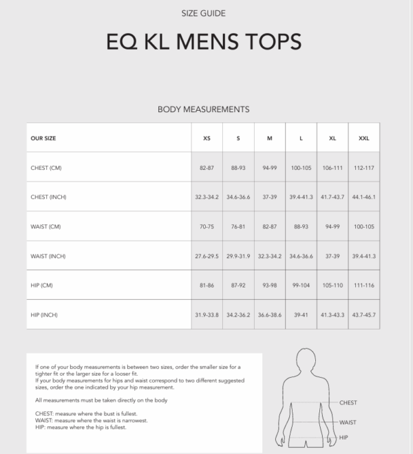 magnus eques tröja storlekstabell
